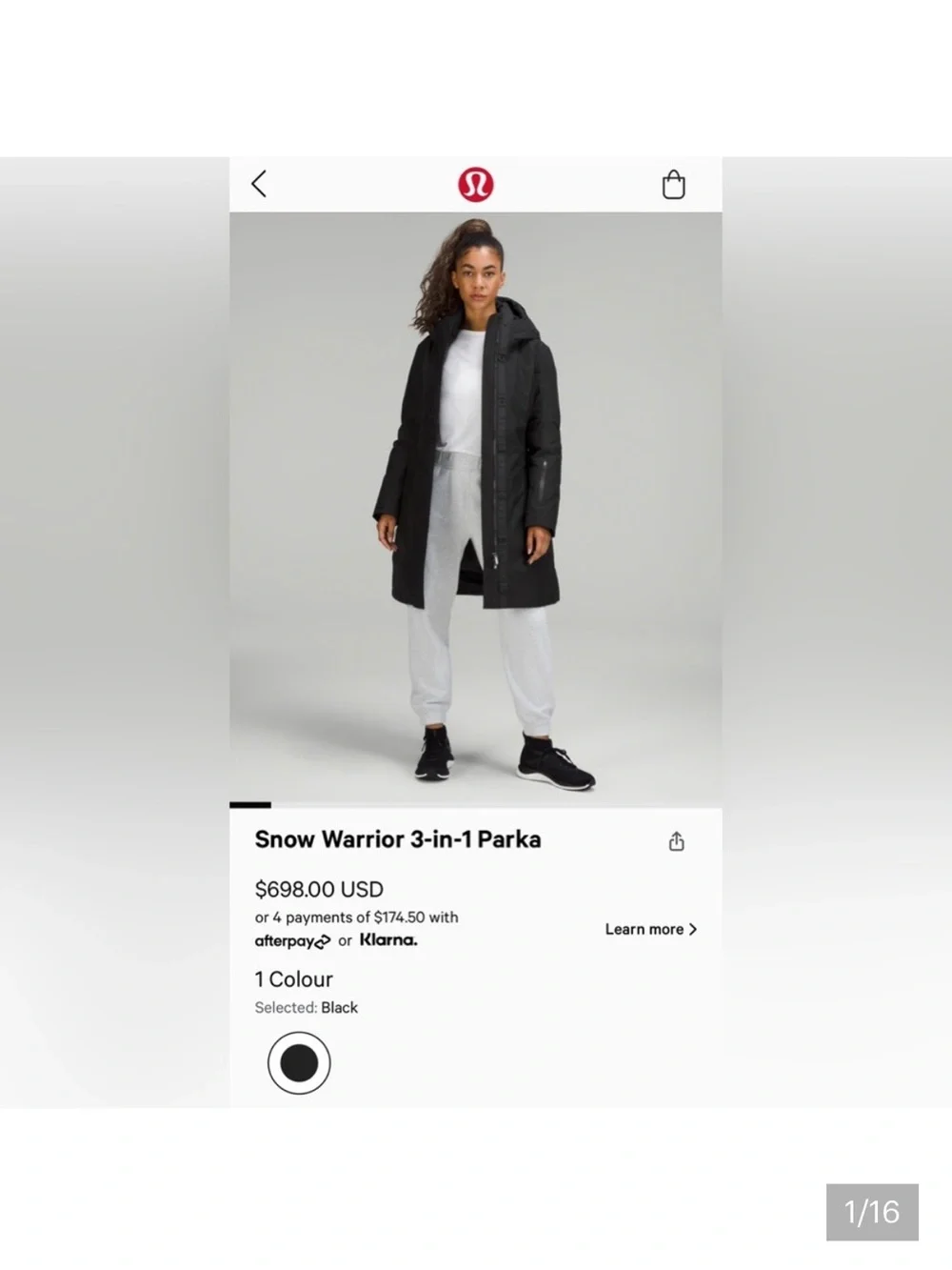 Lululemon 2-in-1 Black Rain Shell and Puffer Insert Jacket - Picture 2 of 6